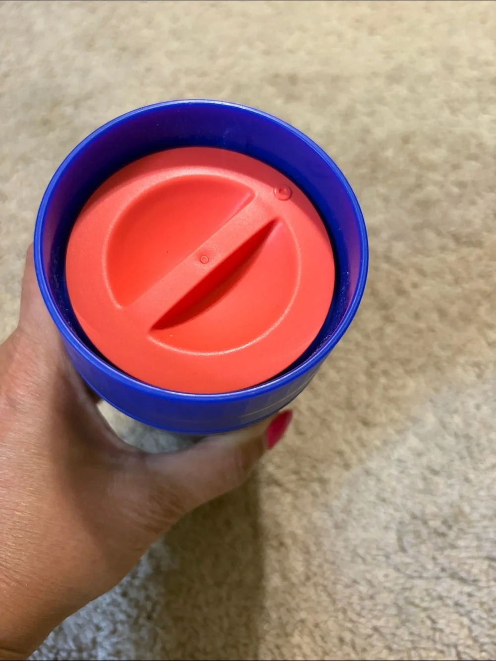 Tupperware Commuter Mug Thermal Coffee Mug 16oz To Go Eco 360° Tokyo BLUE
